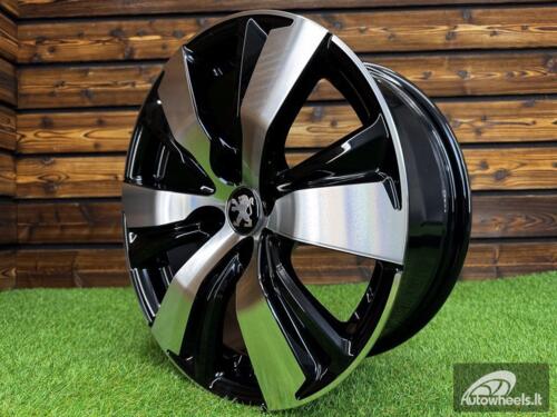 Ratlankis R16x6.5  4X108  ET  18  65.1  B1081  Black Polished (MB)  For PEUG  (P+Z4+Z3)