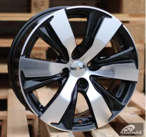 Ratlankis R16x6.5  4X108  ET  18  65.1  B1081  Black Polished (MB)  For PEUG  (P+Z4+Z3)