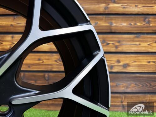 Ratlankis R18x7  4X100  ET  30  60.1  B1449  Black Polished Half Matt (MBHM)  For SMART  (Z4)  (HAXER Front+Rear)