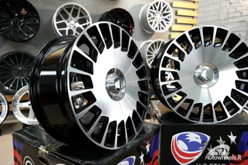 Ratlankis R19x9.5  5X112  ET  35  66.6  B1464  Black Polished (MB)  For MER  (Z4)  (MAYBACH (Front+Rear))