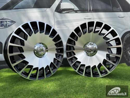 Ratlankis R19x9.5  5X112  ET  35  66.6  B1464  Black Polished (MB)  For MER  (Z4)  (MAYBACH (Front+Rear))
