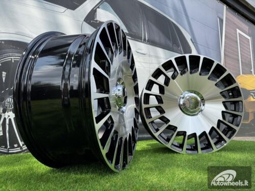 Ratlankis R19x9.5  5X112  ET  35  66.6  B1464  Black Polished (MB)  For MER  (Z4)  (MAYBACH (Front+Rear))