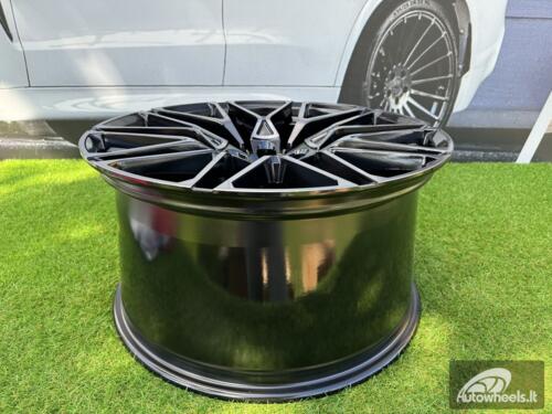 Ratlankis R21x10  5X120  ET  40  74.1  B5771  Black+Tinted Face (BLTF)  For BMW  (Z7)  (Rear+Front)