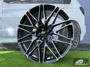 Ratlankis R21x11.5  5X120  ET  38  74.1  B5771  Black+Tinted Face (BLTF)  For BMW  (K4+P)  (Rear+Front)