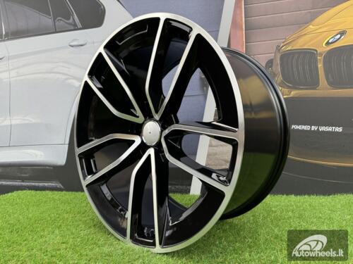 Ratlankis R22x10  5X112  ET  56  66.6  B5949  Black Polished (MB)  For MER  (Z7)  (New GLS/GLE (Rear+Front))