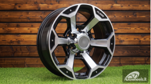 Ratlankis R15x10  6X139.7  ET  M44  110.1  BK321  Black Polished (MB)  For 4X4  (R)