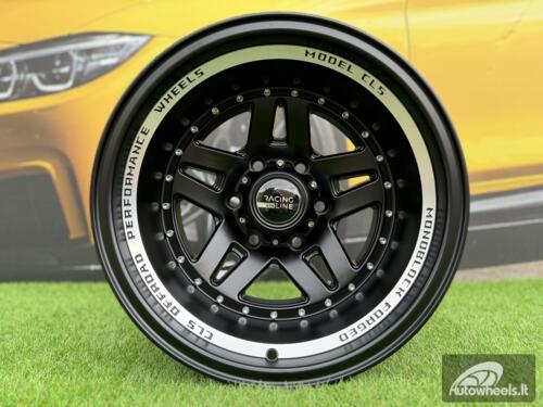 Ratlankis R16x8.5  6X139.7  ET  M27  110.1  BK936  Black Half Matt+Polished Lip (BLHMPL)  For 4X4  (R)