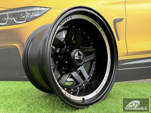 Ratlankis R16x8.5  6X139.7  ET  M27  110.1  BK936  Black Half Matt+Polished Lip (BLHMPL)  For 4X4  (R)