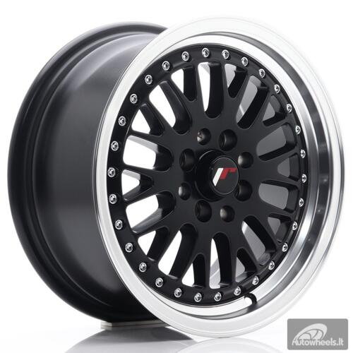 JR Wheels JR10 15x7 ET30 4x100/108 Matt Black w/Machined Lip