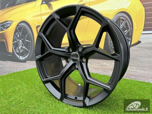 Ratlankis R21x9.5  5X112  ET  25  66.5  I5598  (BKY1090)  Black Half Matt (BLHM)  For AUD  (P+Z7)