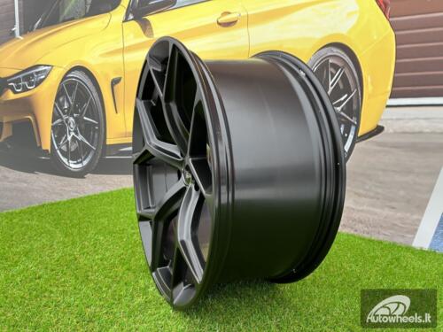 Ratlankis R21x9.5  5X112  ET  25  66.5  I5598  (BKY1090)  Black Half Matt (BLHM)  For AUD  (P+Z7)