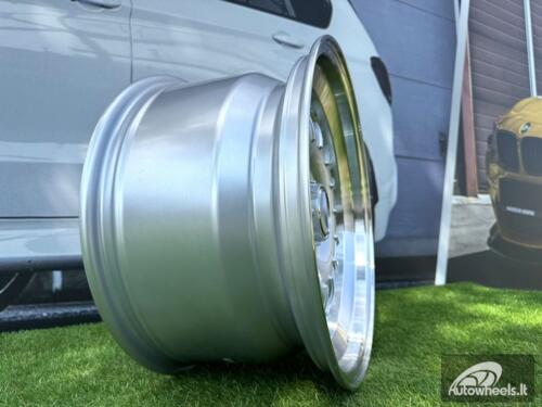 Ratlankis Barock Style R17X9.5J 5X112 ET15 66.56 Silver + polished lip for old Mercedes