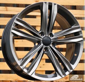 Ratlankis R19x8.5  5X112  ET  38  57.1  B5293  Gun Metal (GM)  For VW  (P)