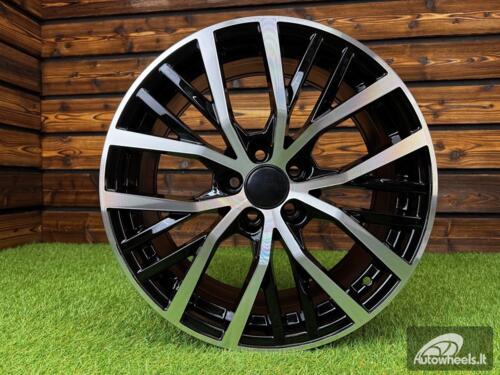 Ratlankis R17x7.5  5X112  ET  45  57.1  BK952  Black Polished (MB)  For VW  (R+P+K2)
