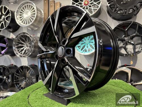 Ratlankis R17x7  5X112  ET  46  57.1  Y1241  Black Polished (MB)  For SKODA  (K2)  (NEW Model)