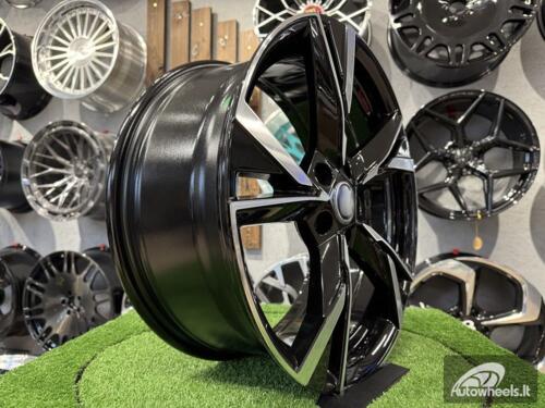 Ratlankis R17x7  5X112  ET  46  57.1  Y1241  Black Polished (MB)  For SKODA  (K2)  (NEW Model)