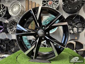 Ratlankis R17x7  5X112  ET  46  57.1  Y1241  Black Polished (MB)  For SKODA  (P)  (NEW Model)