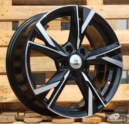 Ratlankis R17x7  5X112  ET  46  57.1  Y1241  Black Polished (MB)  For SKODA  (P+R)  (NEW Model)