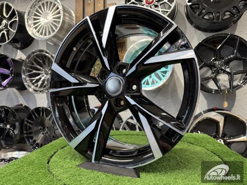 Ratlankis R17x7  5X112  ET  46  57.1  Y1241  Black Polished (MB)  For SKODA  (P+R)  (NEW Model)