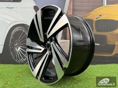 Ratlankis R20x9  5X112  ET  33  66.6  I5641  Black Polished (MB)  For VW  (Z5)  (New TOUAREG)