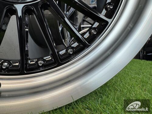 Ratlankis R17x9  5X120  ET  15  74.1  7307R  Black+Polished Lip (BLPL)  For BMW  (Z5+P1)  (ALPINA Style Rear+Front (GRPL))