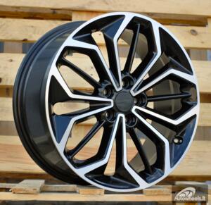 Ratlankis R18x8  5X108  ET  55  63.3  FE187  (IN5608)  Black Polished (MB)  For FORD  (P1)