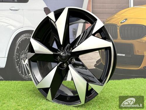 Ratlankis R20x8  5X112  ET  41  57.1  I5625  Black Polished (MB)  For SKODA  (Z5)  (Kodiaq NEW Model)