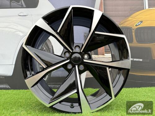 Ratlankis R19x8  5X112  ET  45  57.1  I5638  Black Polished (MB)  For SKODA  (Z3)  (New Model)