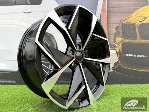 Ratlankis R19x8  5X112  ET  45  57.1  I5638  Black Polished (MB)  For SKODA  (Z3)  (New Model)