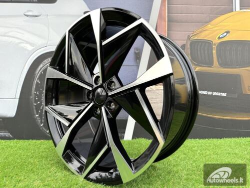 Ratlankis R19x8  5X112  ET  45  57.1  I5638  Black Polished (MB)  For SKODA  (Z5)  (New Model)