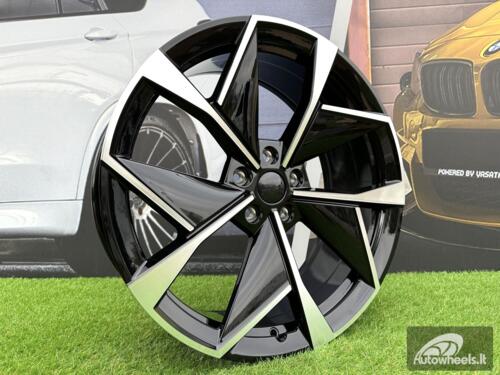 Ratlankis R19x8  5X112  ET  45  57.1  I5638  Black Polished (MB)  For SKODA  (Z5)  (New Model)