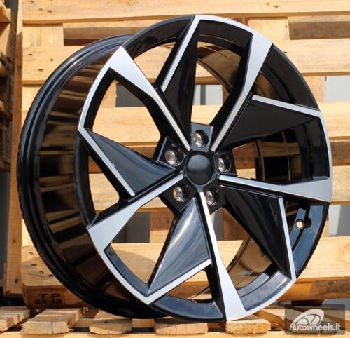 Ratlankis R20x8  5X112  ET  45  57.1  I5638  Black Polished (MB)  For SKODA  (Z5)  (New Model)
