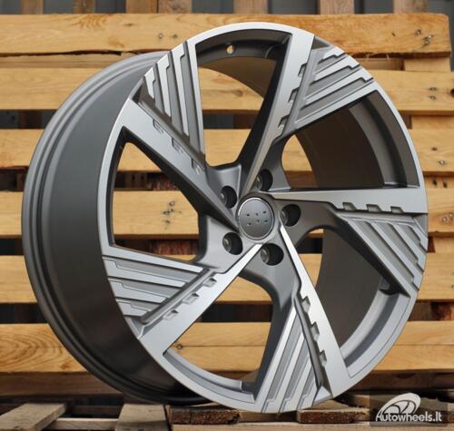 Ratlankis R22x9.5  5X112  ET  36  66.5  I5639  Grey Polished Half Matt (MGHM)  For AUD  (Z5)  (Q8 E-tron)