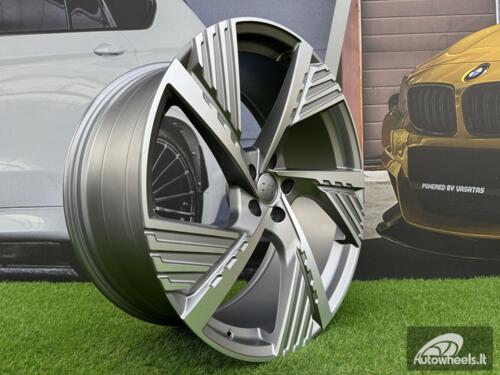 Ratlankis R22x9.5  5X112  ET  36  66.5  I5639  Grey Polished Half Matt (MGHM)  For AUD  (Z5)  (Q8 E-tron)