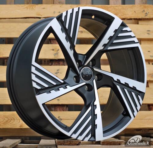 Ratlankis R22x9.5  5X112  ET  36  66.5  I5639  Black Polished Half Matt (MBHM)  For AUD  (Z5)  (Q8 E-tron)