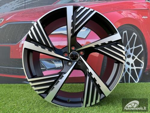 Ratlankis R22x9.5  5X112  ET  36  66.5  I5639  Black Polished Half Matt (MBHM)  For AUD  (Z5)  (Q8 E-tron)