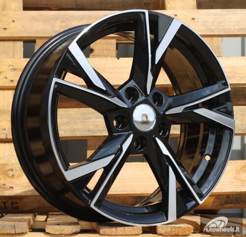 Ratlankis R18x7.5  5X112  ET  48  57.1  Y1241  Black Polished (MB)  For SKODA  (P)  (NEW Model)