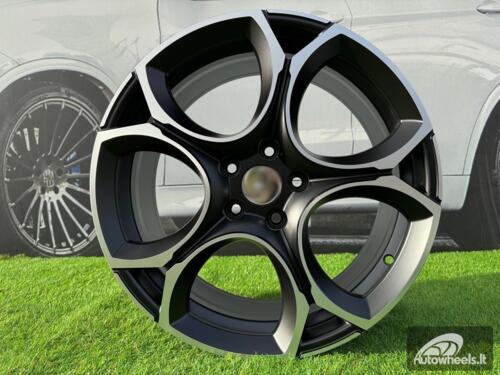 Ratlankis R17x7.5  5X112  ET  45  57.1  I5162  Black Polished Half Matt (MBHM)  For VW  (Z5)  (NEW Model)