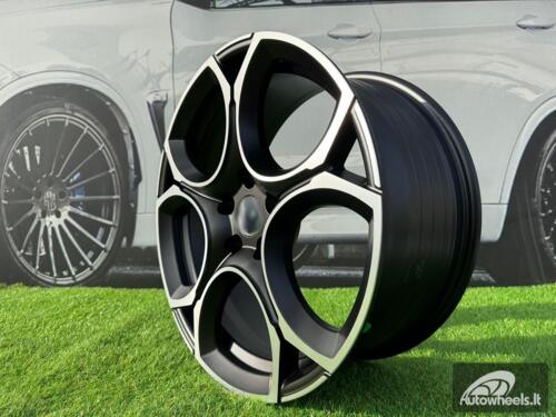 Ratlankis R17x7.5  5X112  ET  45  57.1  I5162  Black Polished Half Matt (MBHM)  For VW  (Z5)  (NEW Model)