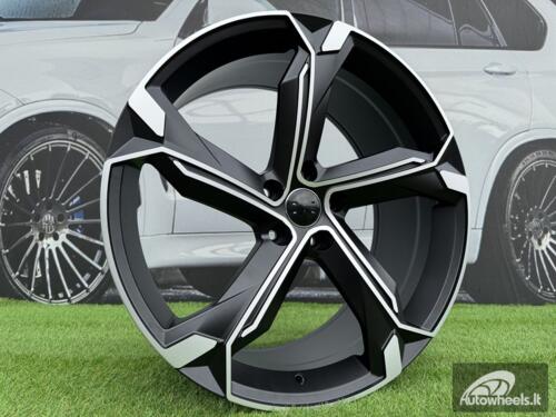 Ratlankis R19x8.5  5X112  ET  34  66.5  Y1201  (IN5633)  Black Polished Half Matt (MBHM)  For AUD  (Z5)