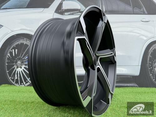 Ratlankis R19x8.5  5X112  ET  34  66.5  Y1201  (IN5633)  Black Polished Half Matt (MBHM)  For AUD  (Z5)