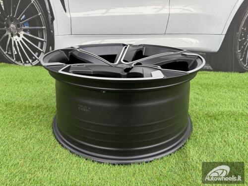 Ratlankis R19x8.5  5X112  ET  34  66.5  Y1201  (IN5633)  Black Polished Half Matt (MBHM)  For AUD  (Z5)