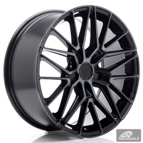 JR Wheels JR38 18x8 ET20-45 5H BLANK Black Machined w/Tinted Face