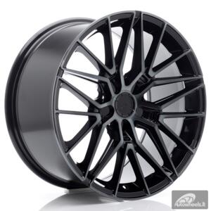 JR Wheels JR38 18x9 ET20-45 5H BLANK Black Machined w/Tinted Face