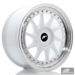 JR Wheels JR26 17x8 ET20-35 BLANK White w/Machined Lip