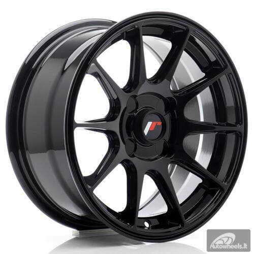 JR Wheels JR11 15x7 ET30 4H Blank Gloss Black