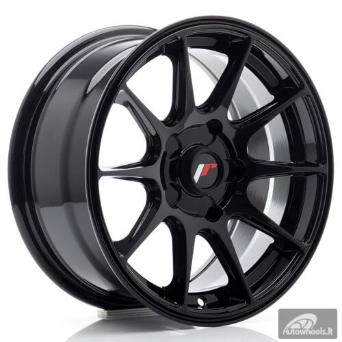 JR Wheels JR11 15x7 ET30 5H Blank Gloss Black