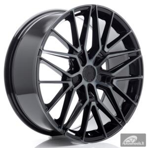 JR Wheels JR38 20x8 ET20-40 5H BLANK Black Machined w/Tinted Face