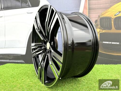 Ratlankis R21x10  5X112  ET  41  66.6  B1831  Black Polished (MB)  For BMW  (Z4)  (Rear+Front)