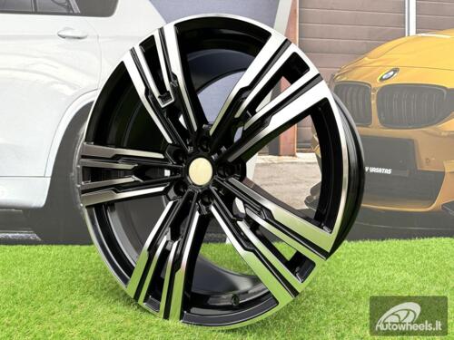 Ratlankis R19x8.5  5X112  ET  25  66.6  B1831  (IN5661)  Black Polished (MB)  For BMW  (Z3+Z5)  (Rear+Front)
